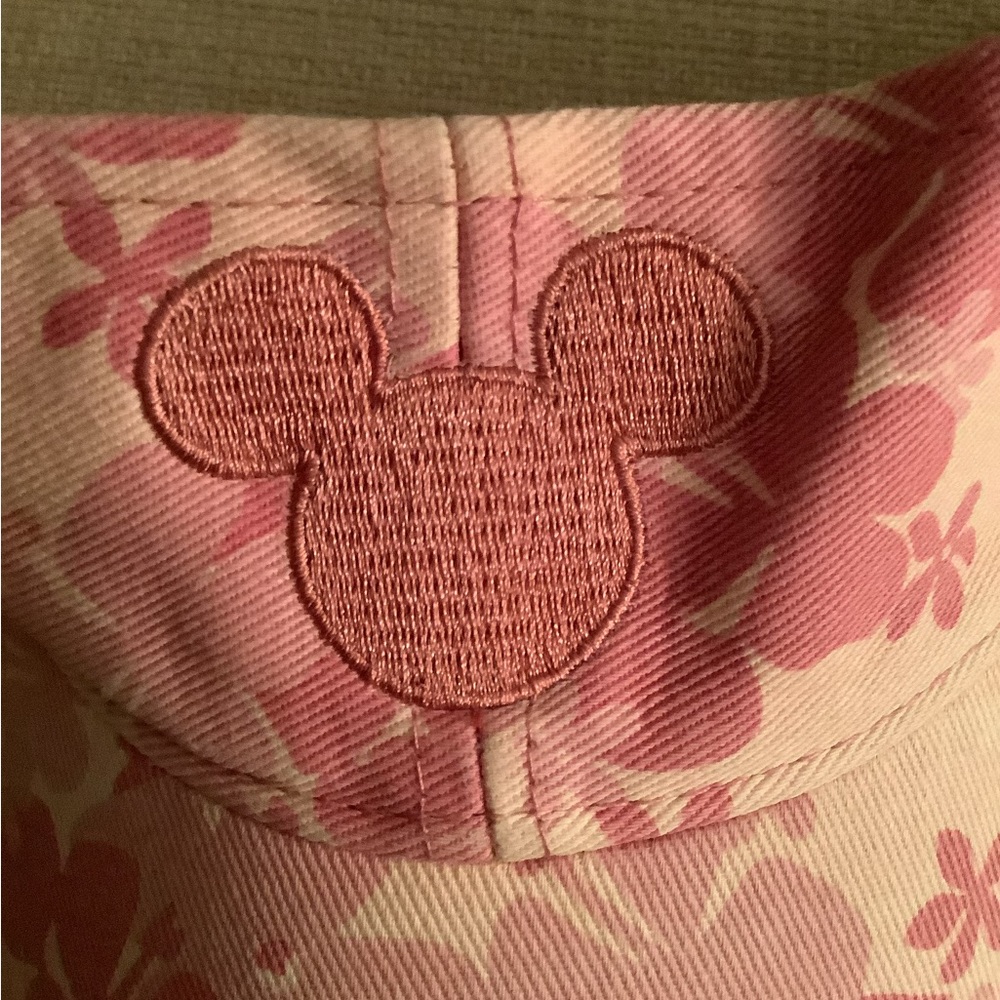 Disneyland resort, pink floral Mickey Mouse visor - Picture 6 of 7